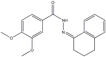 N-[(Z)-3,4-dihydro-2H-naphthalen-1-ylideneamino]-3,4-dimethoxybenzamide Struktur