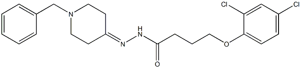 N-[(1-benzylpiperidin-4-ylidene)amino]-4-(2,4-dichlorophenoxy)butanamide