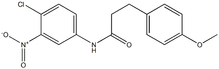 N-(4-chloro-3-nitrophenyl)-3-(4-methoxyphenyl)propanamide Struktur