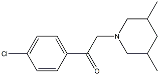 2-(4-chlorophenyl)-1-(3,5-dimethylpiperidin-1-yl)ethanone Struktur