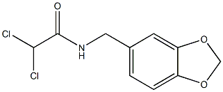 N-(1,3-benzodioxol-5-ylmethyl)-2,2-dichloroacetamide Struktur