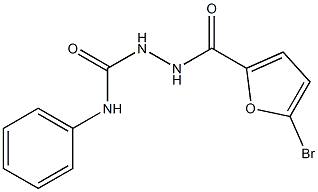 1-[(5-bromofuran-2-carbonyl)amino]-3-phenylurea Struktur