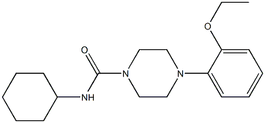 N-cyclohexyl-4-(2-ethoxyphenyl)piperazine-1-carboxamide Struktur