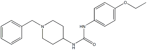 1-(1-benzylpiperidin-4-yl)-3-(4-ethoxyphenyl)urea Struktur