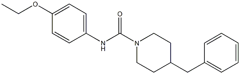 4-benzyl-N-(4-ethoxyphenyl)piperidine-1-carboxamide Struktur