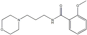 2-methoxy-N-(3-morpholin-4-ylpropyl)benzamide Struktur