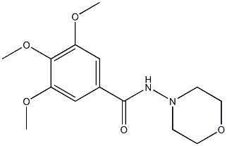 3,4,5-trimethoxy-N-morpholin-4-ylbenzamide Struktur