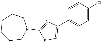 2-(azepan-1-yl)-4-(4-chlorophenyl)-1,3-thiazole Struktur