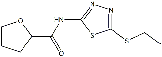 N-(5-ethylsulfanyl-1,3,4-thiadiazol-2-yl)oxolane-2-carboxamide Struktur