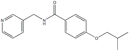 4-(2-methylpropoxy)-N-(pyridin-3-ylmethyl)benzamide Struktur