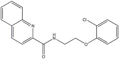 N-[2-(2-chlorophenoxy)ethyl]quinoline-2-carboxamide Struktur