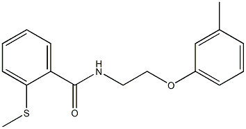 N-[2-(3-methylphenoxy)ethyl]-2-methylsulfanylbenzamide