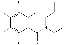 2,3,4,5,6-pentafluoro-N,N-dipropylbenzamide Struktur