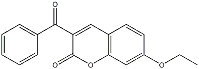 3-benzoyl-7-ethoxychromen-2-one Struktur