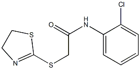 N-(2-chlorophenyl)-2-(4,5-dihydro-1,3-thiazol-2-ylsulfanyl)acetamide Struktur