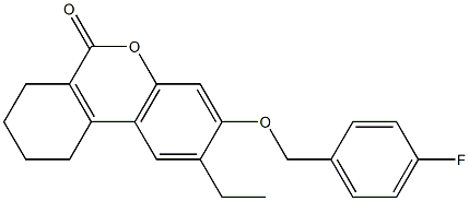 2-ethyl-3-[(4-fluorophenyl)methoxy]-7,8,9,10-tetrahydrobenzo[c]chromen-6-one