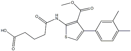 5-[[4-(3,4-dimethylphenyl)-3-methoxycarbonylthiophen-2-yl]amino]-5-oxopentanoic acid