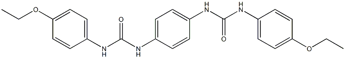 1-(4-ethoxyphenyl)-3-[4-[(4-ethoxyphenyl)carbamoylamino]phenyl]urea Struktur