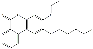 3-ethoxy-2-hexylbenzo[c]chromen-6-one Struktur