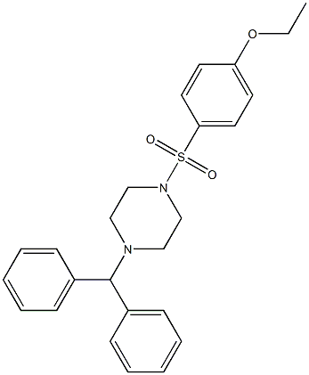 1-benzhydryl-4-(4-ethoxyphenyl)sulfonylpiperazine Struktur