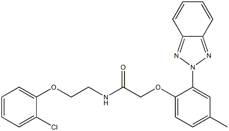 2-[2-(benzotriazol-2-yl)-4-methylphenoxy]-N-[2-(2-chlorophenoxy)ethyl]acetamide