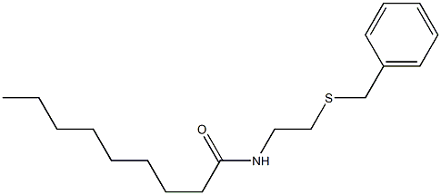 N-(2-benzylsulfanylethyl)nonanamide Struktur