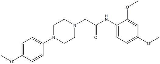 N-(2,4-dimethoxyphenyl)-2-[4-(4-methoxyphenyl)piperazin-1-yl]acetamide Struktur