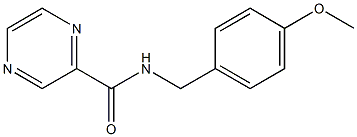 N-[(4-methoxyphenyl)methyl]pyrazine-2-carboxamide Struktur