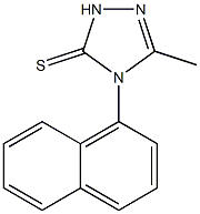 3-methyl-4-naphthalen-1-yl-1H-1,2,4-triazole-5-thione Struktur