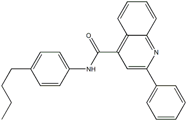 N-(4-butylphenyl)-2-phenylquinoline-4-carboxamide Struktur