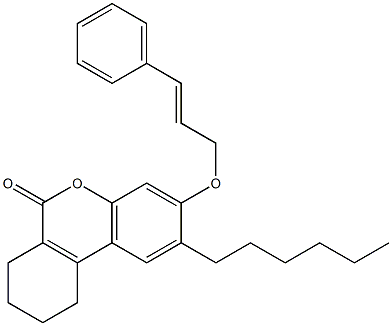 2-hexyl-3-[(E)-3-phenylprop-2-enoxy]-7,8,9,10-tetrahydrobenzo[c]chromen-6-one