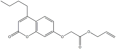 prop-2-enyl 2-(4-butyl-2-oxochromen-7-yl)oxyacetate Struktur