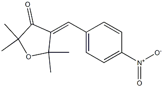 (4E)-2,2,5,5-tetramethyl-4-[(4-nitrophenyl)methylidene]oxolan-3-one Struktur