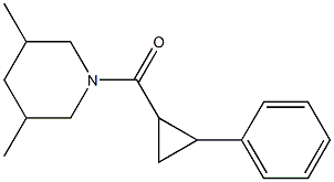 (3,5-dimethylpiperidin-1-yl)-(2-phenylcyclopropyl)methanone Struktur