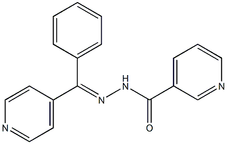 N-[(E)-[phenyl(pyridin-4-yl)methylidene]amino]pyridine-3-carboxamide Struktur