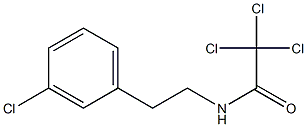 2,2,2-trichloro-N-[2-(3-chlorophenyl)ethyl]acetamide Struktur