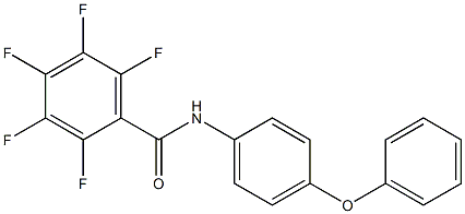 2,3,4,5,6-pentafluoro-N-(4-phenoxyphenyl)benzamide Struktur