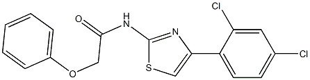 N-[4-(2,4-dichlorophenyl)-1,3-thiazol-2-yl]-2-phenoxyacetamide Structure