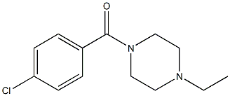 (4-chlorophenyl)-(4-ethylpiperazin-1-yl)methanone Struktur