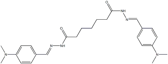 N,N'-bis[(E)-[4-(dimethylamino)phenyl]methylideneamino]heptanediamide Struktur