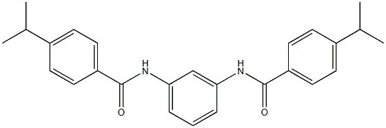 4-propan-2-yl-N-[3-[(4-propan-2-ylbenzoyl)amino]phenyl]benzamide Struktur