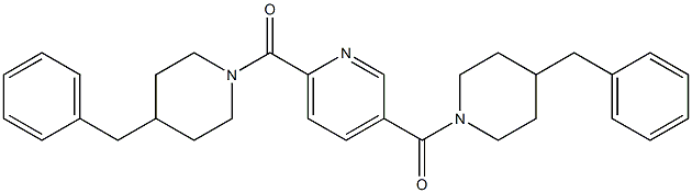 [6-(4-benzylpiperidine-1-carbonyl)pyridin-3-yl]-(4-benzylpiperidin-1-yl)methanone Struktur