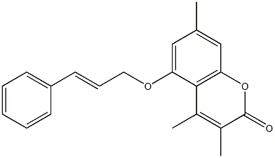 3,4,7-trimethyl-5-[(E)-3-phenylprop-2-enoxy]chromen-2-one