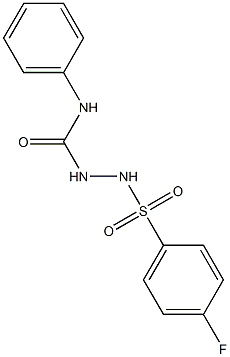 1-[(4-fluorophenyl)sulfonylamino]-3-phenylurea Struktur