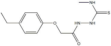 1-[[2-(4-ethylphenoxy)acetyl]amino]-3-methylthiourea Struktur