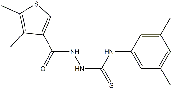 1-(3,5-dimethylphenyl)-3-[(4,5-dimethylthiophene-3-carbonyl)amino]thiourea Struktur