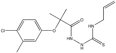 1-[[2-(4-chloro-3-methylphenoxy)-2-methylpropanoyl]amino]-3-prop-2-enylthiourea Struktur