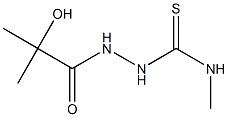 1-[(2-hydroxy-2-methylpropanoyl)amino]-3-methylthiourea Struktur