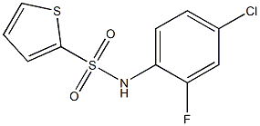 N-(4-chloro-2-fluorophenyl)thiophene-2-sulfonamide Struktur