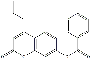 (2-oxo-4-propylchromen-7-yl) benzoate Struktur